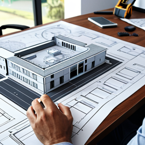 Home 21 **
Architect working diligently on a BIM software, surrounded by blueprints and construction plans. Emphasize the modern, digital workspace with a focus on accuracy and efficiency. The scene should convey the use of technology to streamline the architectural design process and reduce errors.
**